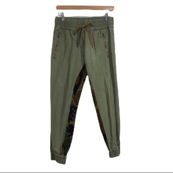 AR SRPLS pants camouflage‎ zippered pockets joggers green camo 2 Zara streetwear - Picture 1 of 8